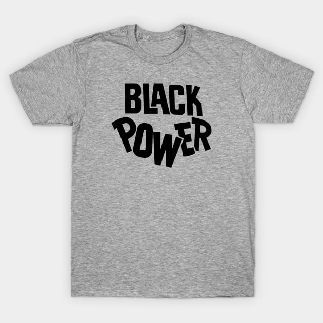 Black Power T-Shirt by Midnight Run Studio